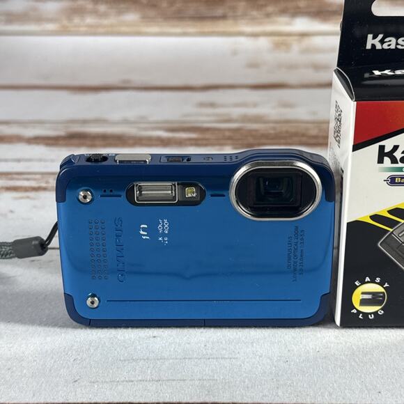 Olympus Tough TG-630 Digital Camera, Waterproof, Blue Charger, And Battery ￼ - Picture 2 of 6